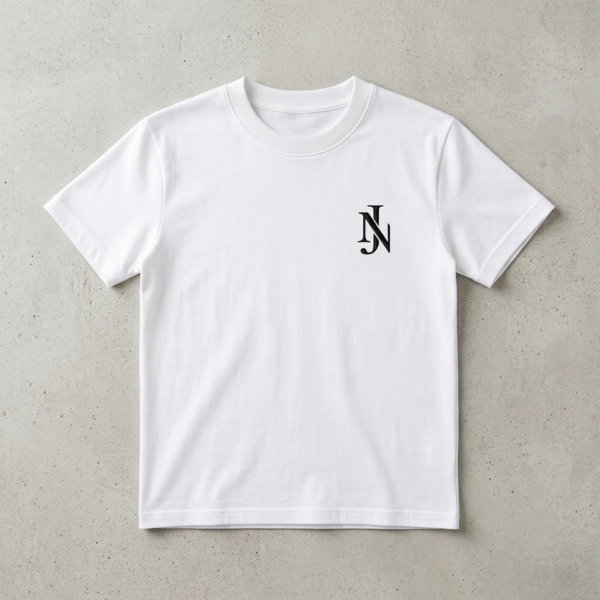 Camiseta blanca trasera Camiseta Jenova básica Adulto